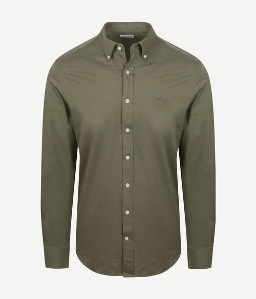 McGregor overhemd piqué stretch groen | Regular-fit