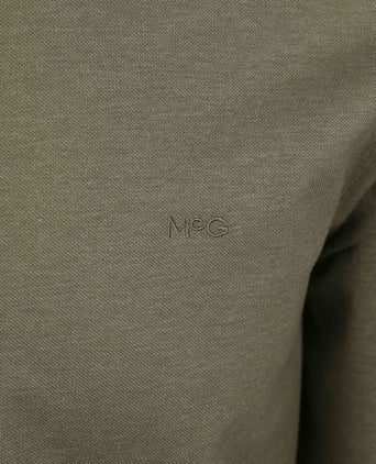 Overhemd piqué stretch groen