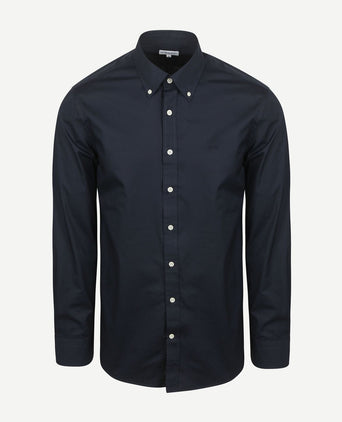 Overhemd poplin donkerblauw