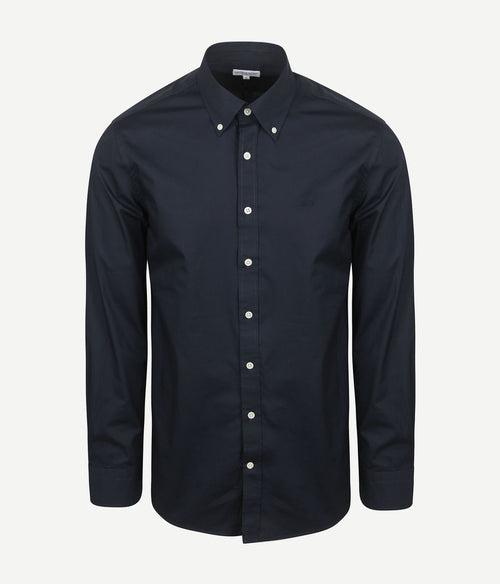 Overhemd poplin donkerblauw