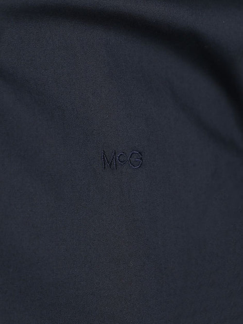 Overhemd poplin donkerblauw