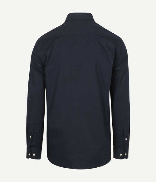 Overhemd poplin donkerblauw