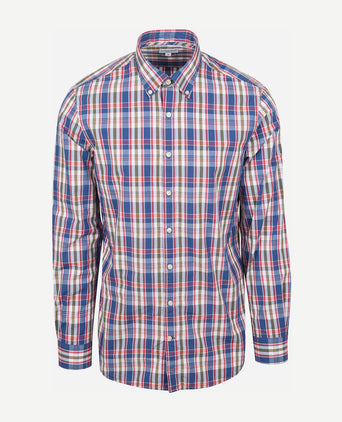 Overhemd poplin ruiten multicolour