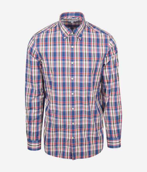 McGregor overhemd poplin ruiten multicolour | Regular-fit