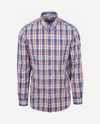Overhemd poplin ruiten multicolour