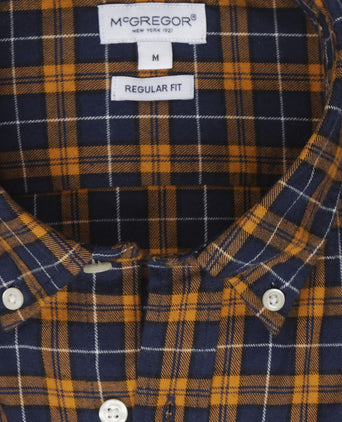McGregor overhemd ruit geel blauw | Regular-fit