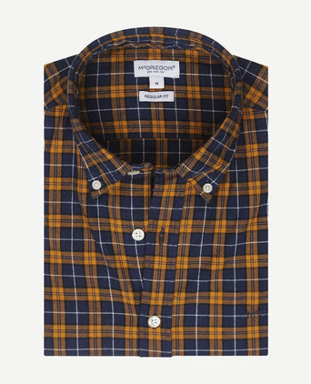 McGregor overhemd ruit geel blauw | Regular-fit