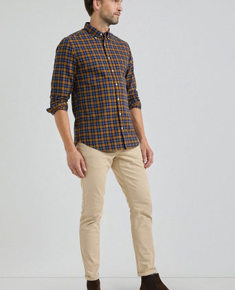 McGregor overhemd ruit geel blauw | Regular-fit