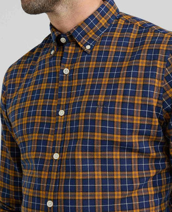 McGregor overhemd ruit geel blauw | Regular-fit