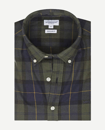 McGregor overhemd ruit groen blauw | Regular-fit