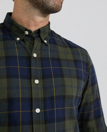 McGregor overhemd ruit groen blauw | Regular-fit