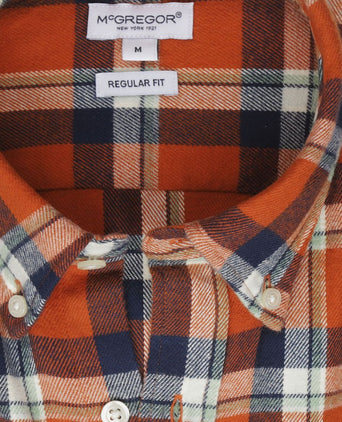 McGregor overhemd ruit oranje | Regular-fit
