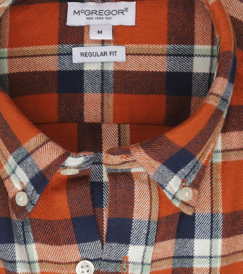 McGregor overhemd ruit oranje | Regular-fit