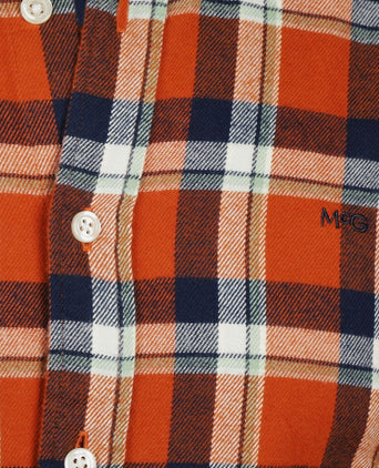 McGregor overhemd ruit oranje | Regular-fit