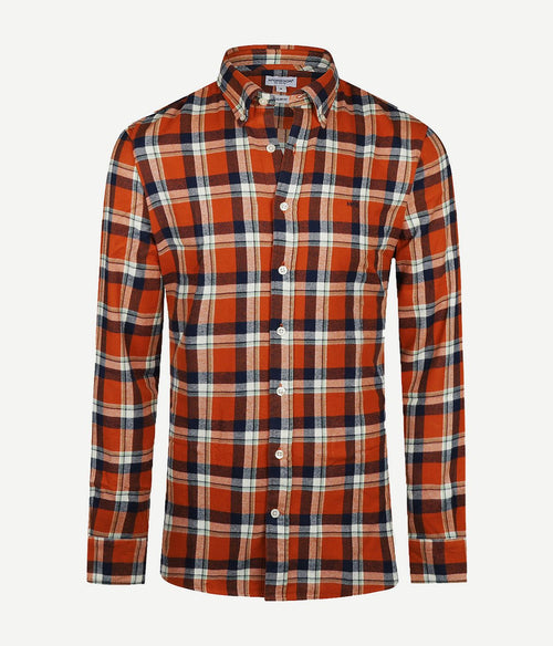 McGregor overhemd ruit oranje | Regular-fit