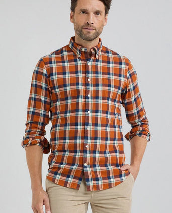 McGregor overhemd ruit oranje | Regular-fit