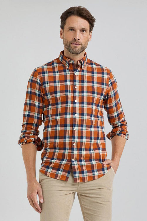 McGregor overhemd ruit oranje | Regular-fit