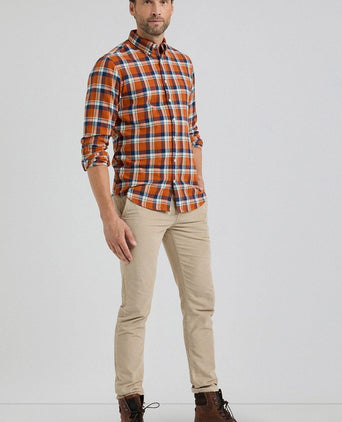 McGregor overhemd ruit oranje | Regular-fit