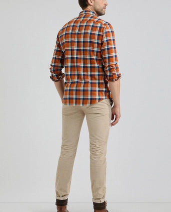 McGregor overhemd ruit oranje | Regular-fit