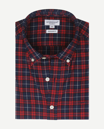 McGregor overhemd ruit rood blauw | Regular-fit