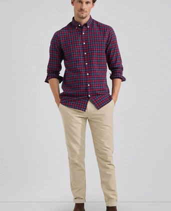 McGregor overhemd ruit rood blauw | Regular-fit