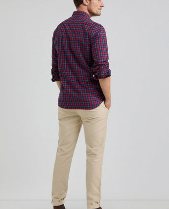 McGregor overhemd ruit rood blauw | Regular-fit