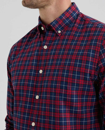 McGregor overhemd ruit rood blauw | Regular-fit