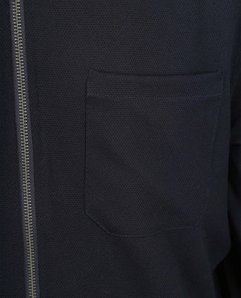 Overshirt piqué donkerblauw