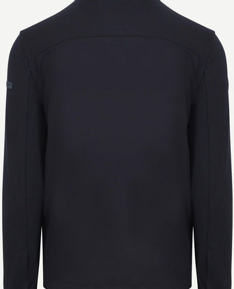 Overshirt piqué donkerblauw