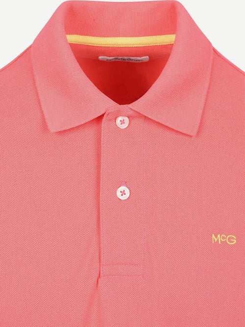 Piqué polo coral
