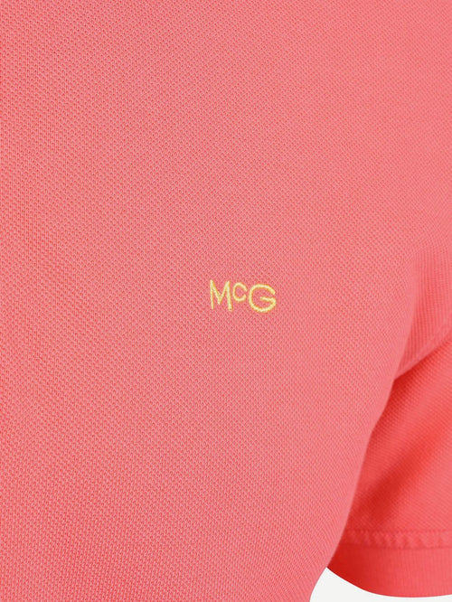 Piqué polo coral