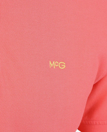 Piqué polo coral