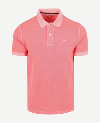 Piqué polo coral