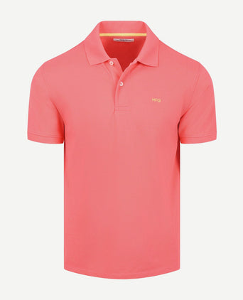 Piqué polo coral