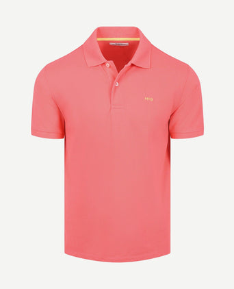 Piqué polo coral