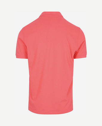 Piqué polo coral