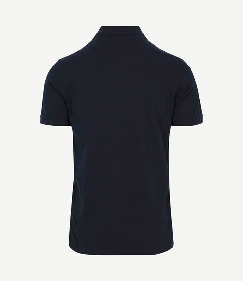 Piqué polo donkerblauw