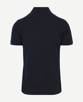 Piqué polo donkerblauw