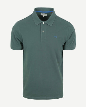 Piqué polo donkergroen