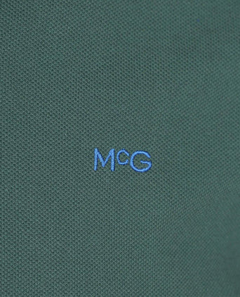 Piqué polo donkergroen