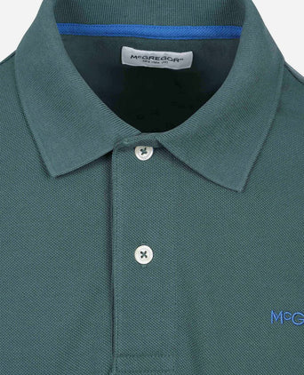 Piqué polo donkergroen
