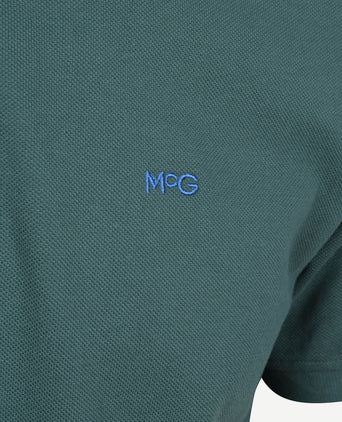 Piqué polo donkergroen