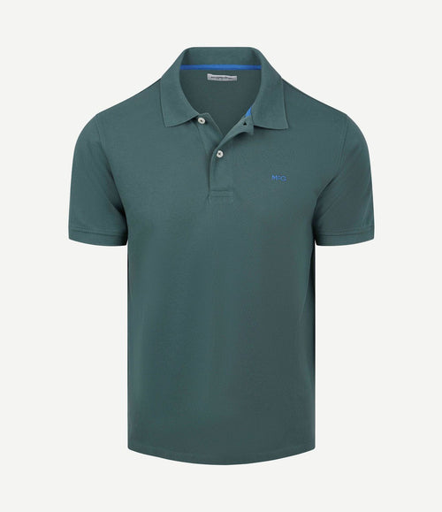Piqué polo donkergroen