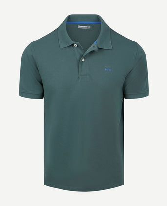Piqué polo donkergroen