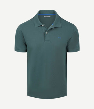 Piqué polo donkergroen Piqué polo donkergroen