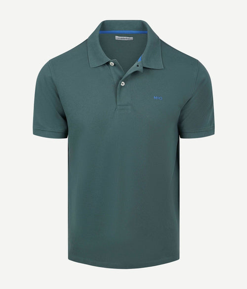 Piqué polo donkergroen