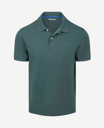 Piqué polo donkergroen