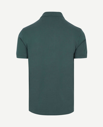 Piqué polo donkergroen