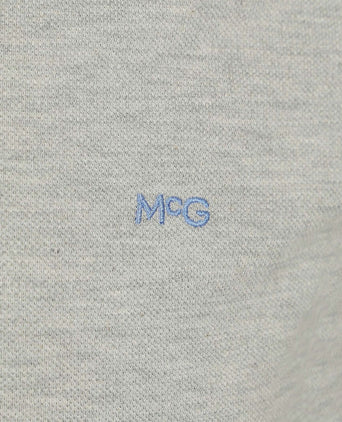 Piqué polo grijs