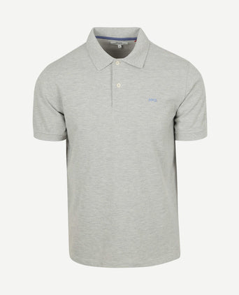 Piqué polo grijs